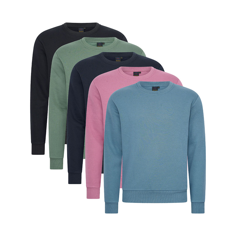 De Mario Russo Sweater Ronde Nek is verkrijgbaar in 5 kleuren.