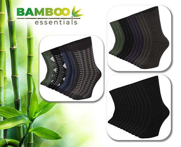 12-Pack Bamboo Essentials Sokken