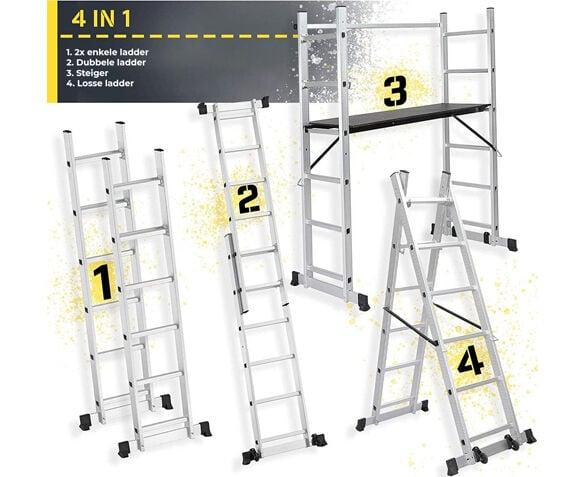 4-in-1 Multifunctionele Ladder